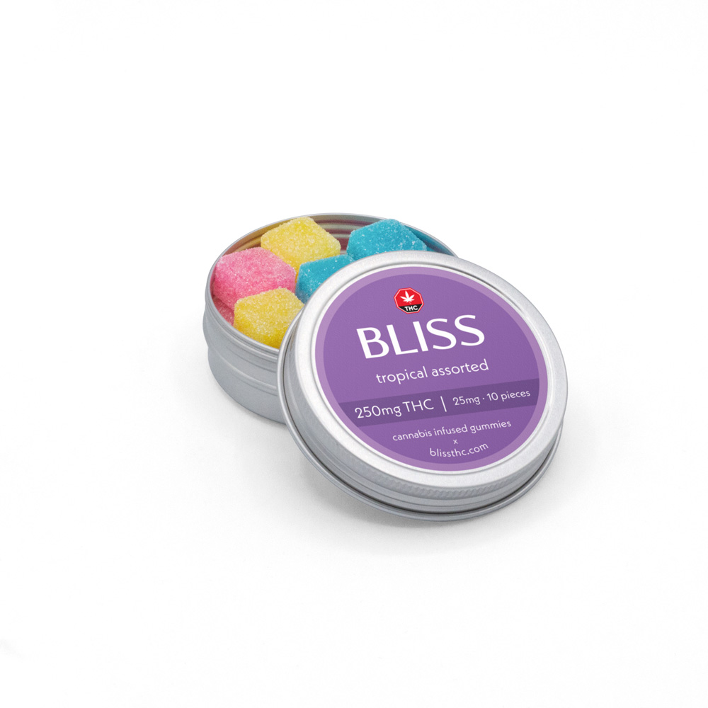 BLISS – Infused Gummies (TROPICAL ASSORTED – 250MG) - Image 2