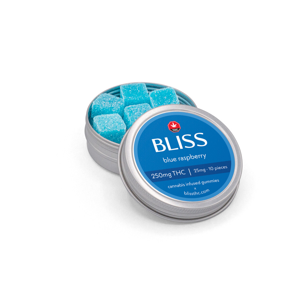 BLISS – Infused Gummies (BLUE RASPBERRY – 250MG) - Image 2