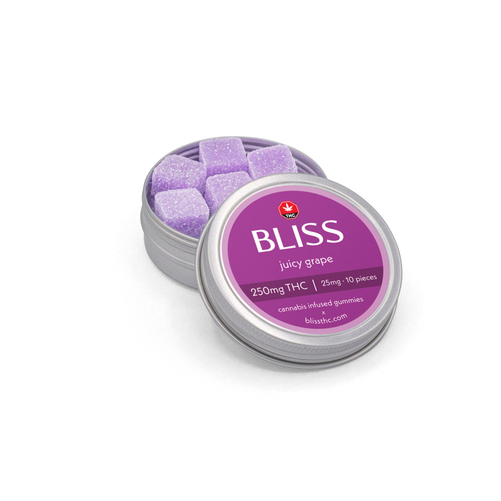 BLISS – Infused Gummies (JUICY GRAPE – 250MG) - Image 2
