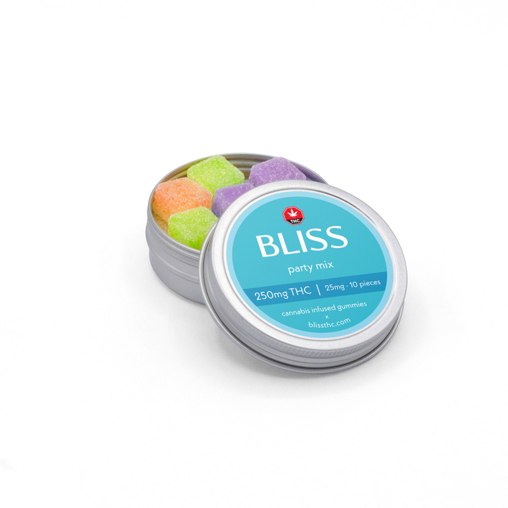 BLISS – Infused Gummies (PARTY MIX – 250MG) - Image 2