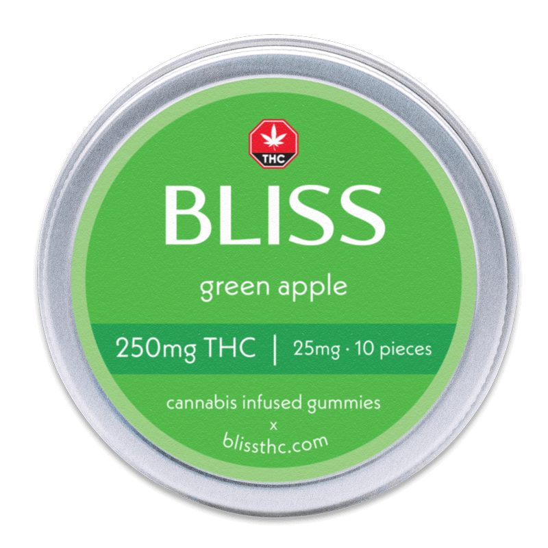 BLISS – Infused Gummies (GREEN APPLE – 250MG)