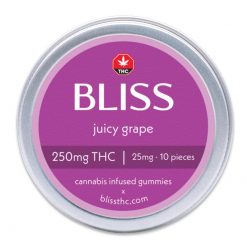 BLISS – Infused Gummies (JUICY GRAPE – 250MG)