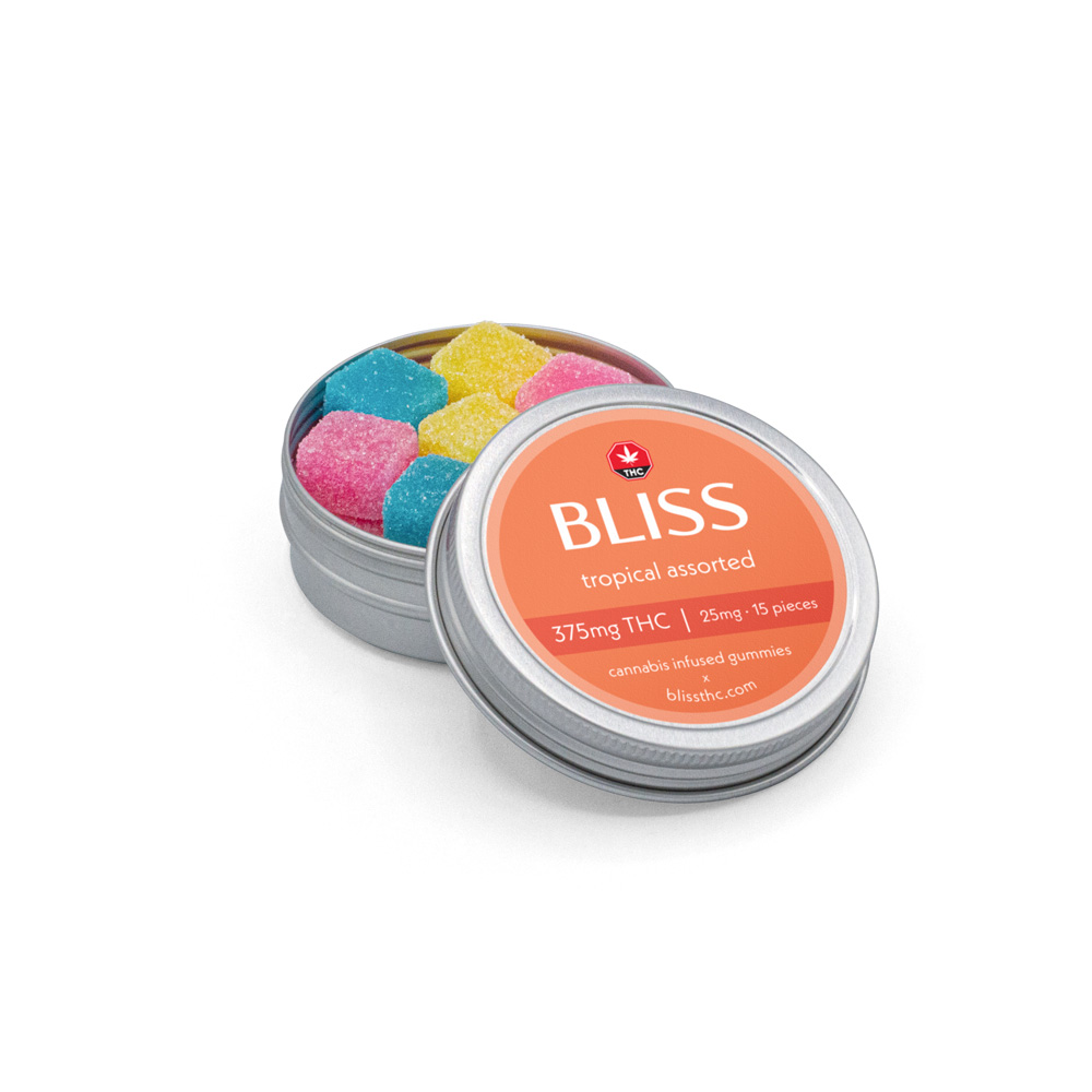 BLISS – Infused Gummies (TROPICAL ASSORTED – 375MG) - Image 2