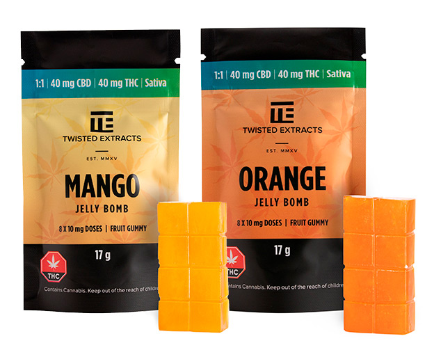 Twisted Extracts – Jelly Bombs (Sativa 1:1 – 80MG)